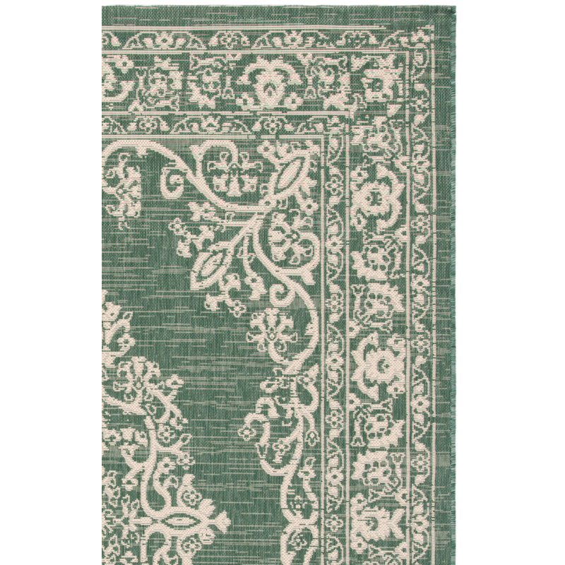 Courtyard Performance Oriental Indoor/Outdoor Area Rug, Rectangle 5'3" x 7'7"