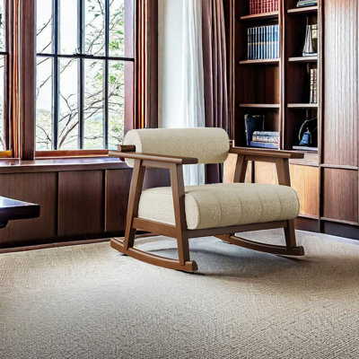 Solid wood retro leisure home rocking chair Solid Wood