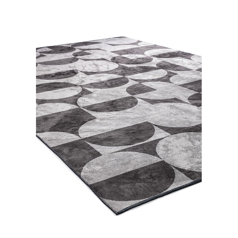Modern Abstract Polka Dots Rug, Rectangle 7'10" x 9'10"
