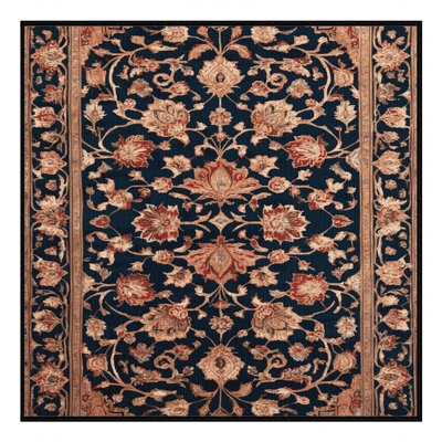 Machine Washable Persian Gray Area Rug