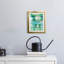 Motif bleu sarcelle I - impression encadrée-117797779-117797781