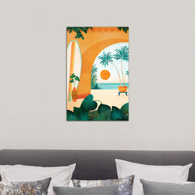 Seaside Surf Retreat - Wrapped Canvas Print
