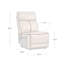 Canapé inclinable électrique 3 places en cuir pleine fleur de 85,8 pouces avec port USB pour le chargement-134035612