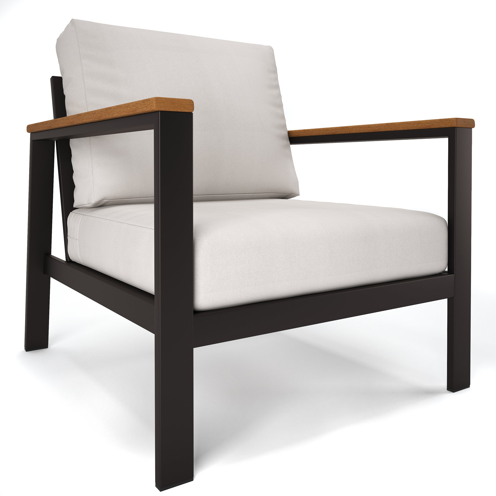 Townsend Sunbrella® Patio Lounge Chair, Sunbrella® Cast Ash, Antique Mahogany, Yes