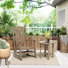 Laguna Outdoor Plastic Rocking Chair with Side Table