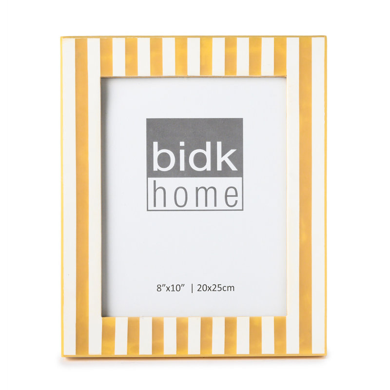 Resin Picture Frame With Striped Design, 8" W x 10" H