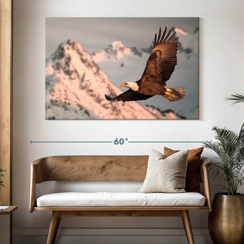 Brampt Majestic Bald Eagle, 34" H x 51" W