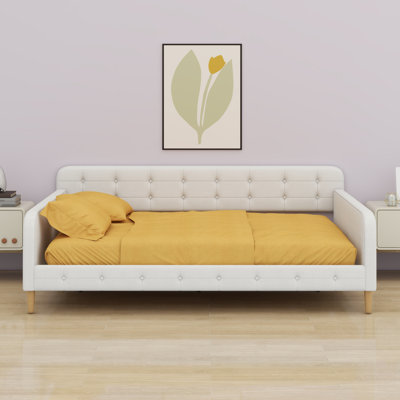 Upholstered Daybed With Support Legs