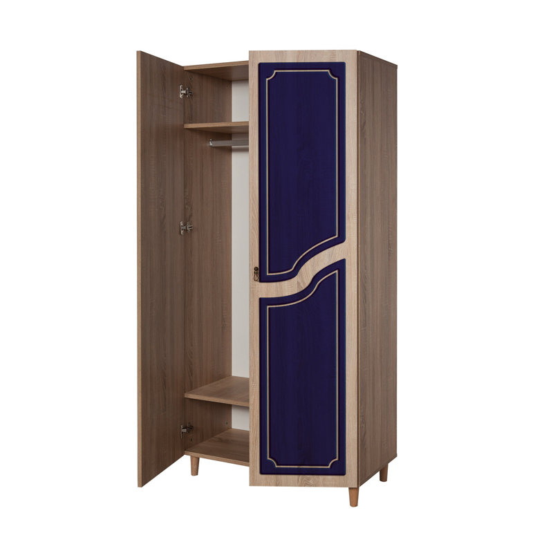 Kenna 2 Door Wardrobe, Blue