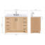 Freitas 48'' Solid Wood Single Bathroom Vanity-457616132-463623750-463623771