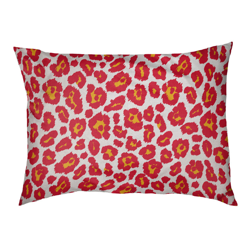 Coussin pour chien Baltimore Football, Très grand (l 40 po x P 50 po x H 6 po), Blanc / or / rouge
