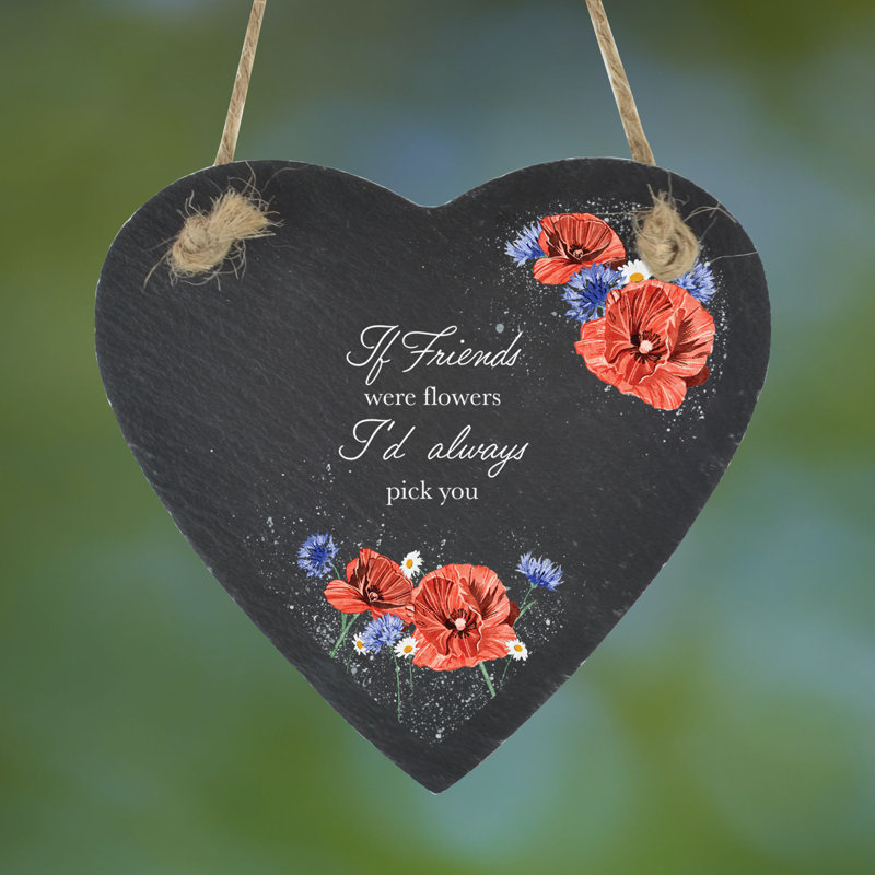 Stone Plants & Flowers Garden Sign
