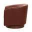 Chaise en cuir moderne sans assemblage, design tendance, poids de 62 lb, assemblage