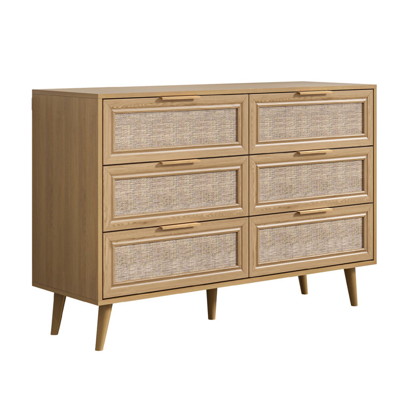 Buffet 47,2 "Rattan Buffet, Chêne