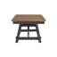 Mobilier de salle à manger 5 pièces, style maison de campagne transitionnel, bois massif, finition gris anthracite blé, table extensible avec chaises rembourrées, sièges 6 2 x 14 po, rallonge pour 2 personnes-2000437066