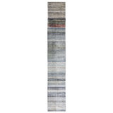 Blue Alchemy Transitional Silk Runner - 2'11" x 21'