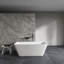 Baignoire de trempage autoportante à surface solide de 67 pouces pour salle de bain-121168492