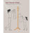 Solid Wood Coat Rack And Stand, Freestanding Hall Coat Tree With 10 Hooks, For Entryway, Hallway, Rubberwood-1701491065