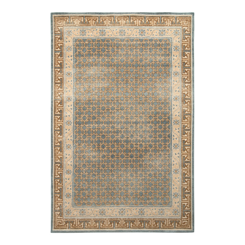 Distressed Homage Hand Knotted Wool Area Rug, Runner 3' x 12'