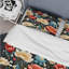 Motif floral artistique - ensemble de housse de couette floral - microfibre de polyester-1404030065