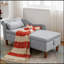 Chaise Lounge Indoor, Upholstered Rolled Arm with Storage & Pillow, Nailhead Trim for Luxurious Comfort and Style-653963761