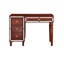 Tabouret de meuble-lavabo traditionnel couleur cerise, options de rangement spacieuses, siège élégant, placage de peuplier, bois d'hévéa