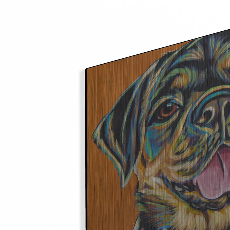 "Rottweiler 2" par Carolee Vitaletti, H 12 po x l 12 po