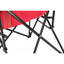 Chaise rouge avec porte-gobelet, support de 250 lb, pliable pour l'extérieur, le camping et le jardin-134219124