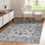 Tapis gris clair / rouge Lazo Modern-610850789