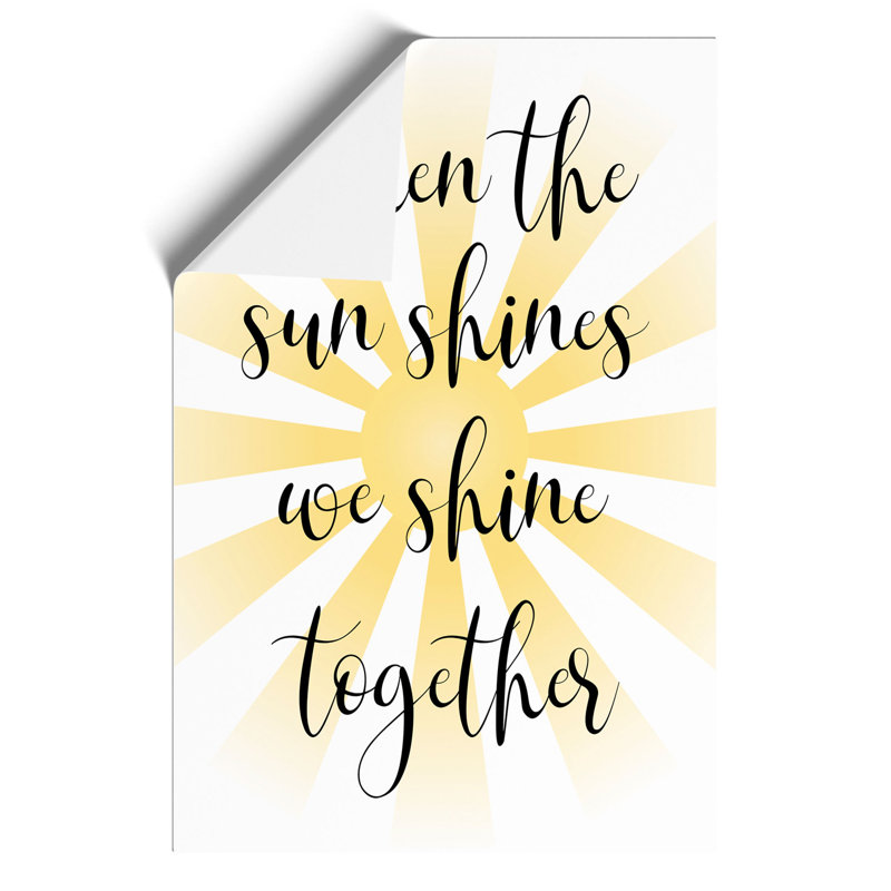 When the Sun Shines - Frameless Print, 84cm H x 59cm W x 0.1cm D