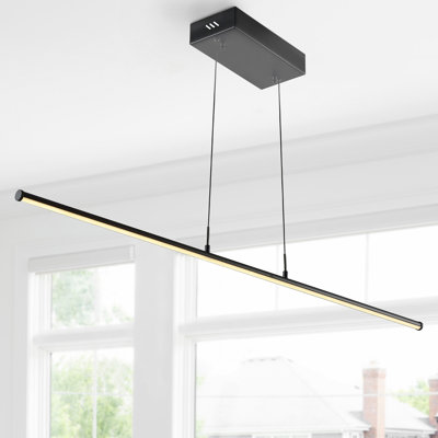 Luminaire suspendu linéaire à 1 lumière à DEL pour îlot de cuisine Denison