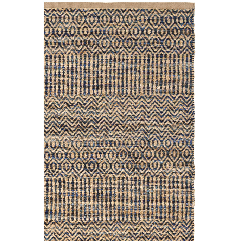 Tapis géométrique tissé à la main Abhay, Rectangle de 3 pi x 5 pi