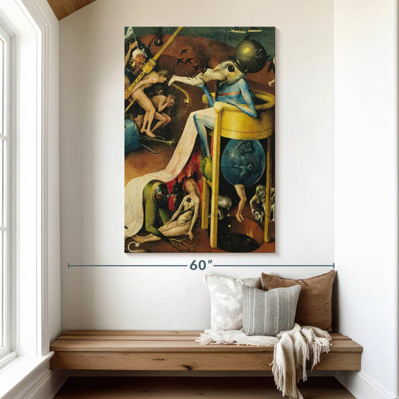 Le jardin des délices terrestres I, H 51 po x l 34 po