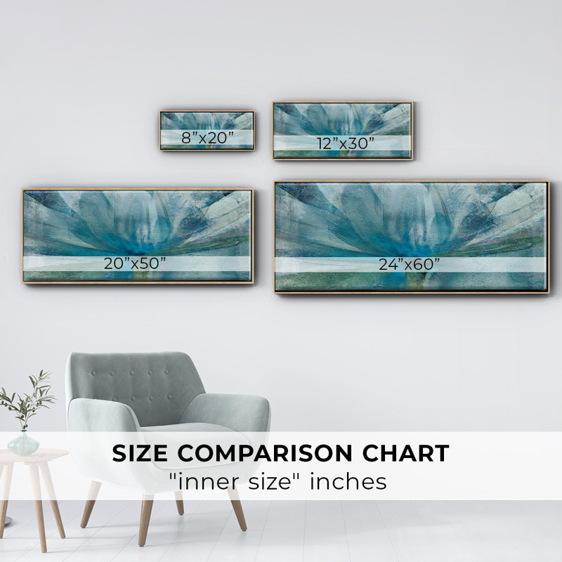 Blue Awakening- Framed Canvas