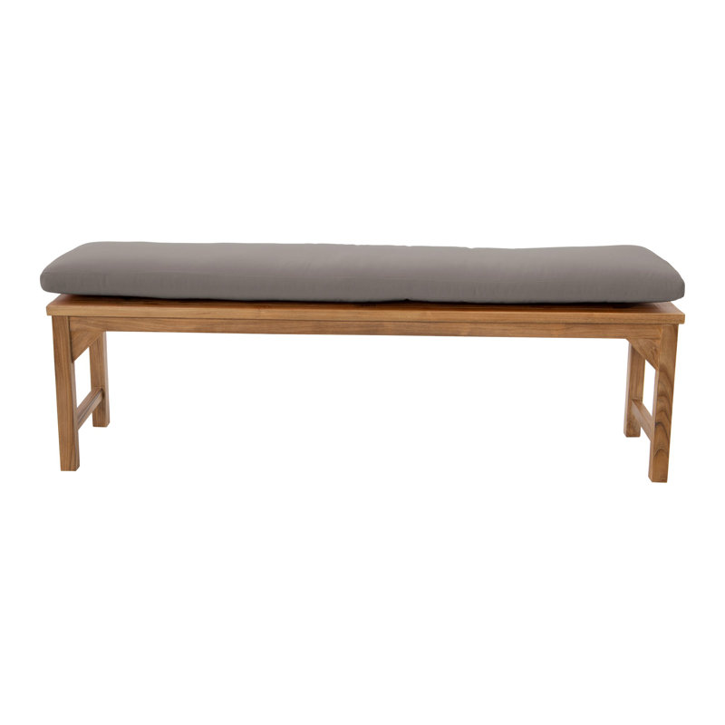 Banc de jardin en teck Velay, Taupe, H 18 po x l 72 po x P 15,25 po