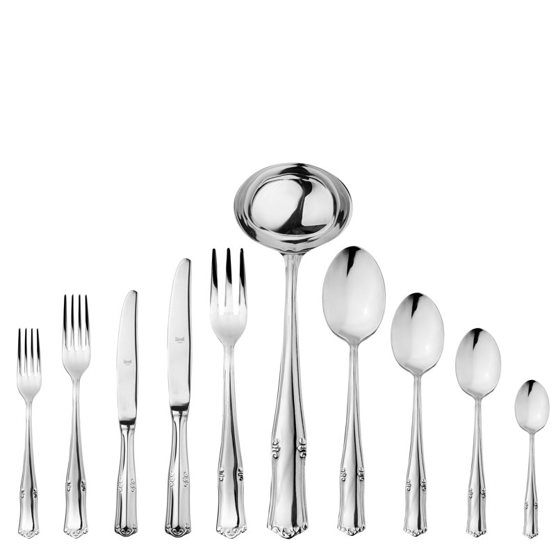 Bavaria 87 - Piece Stainless Steel Flatware Set - Service for 12