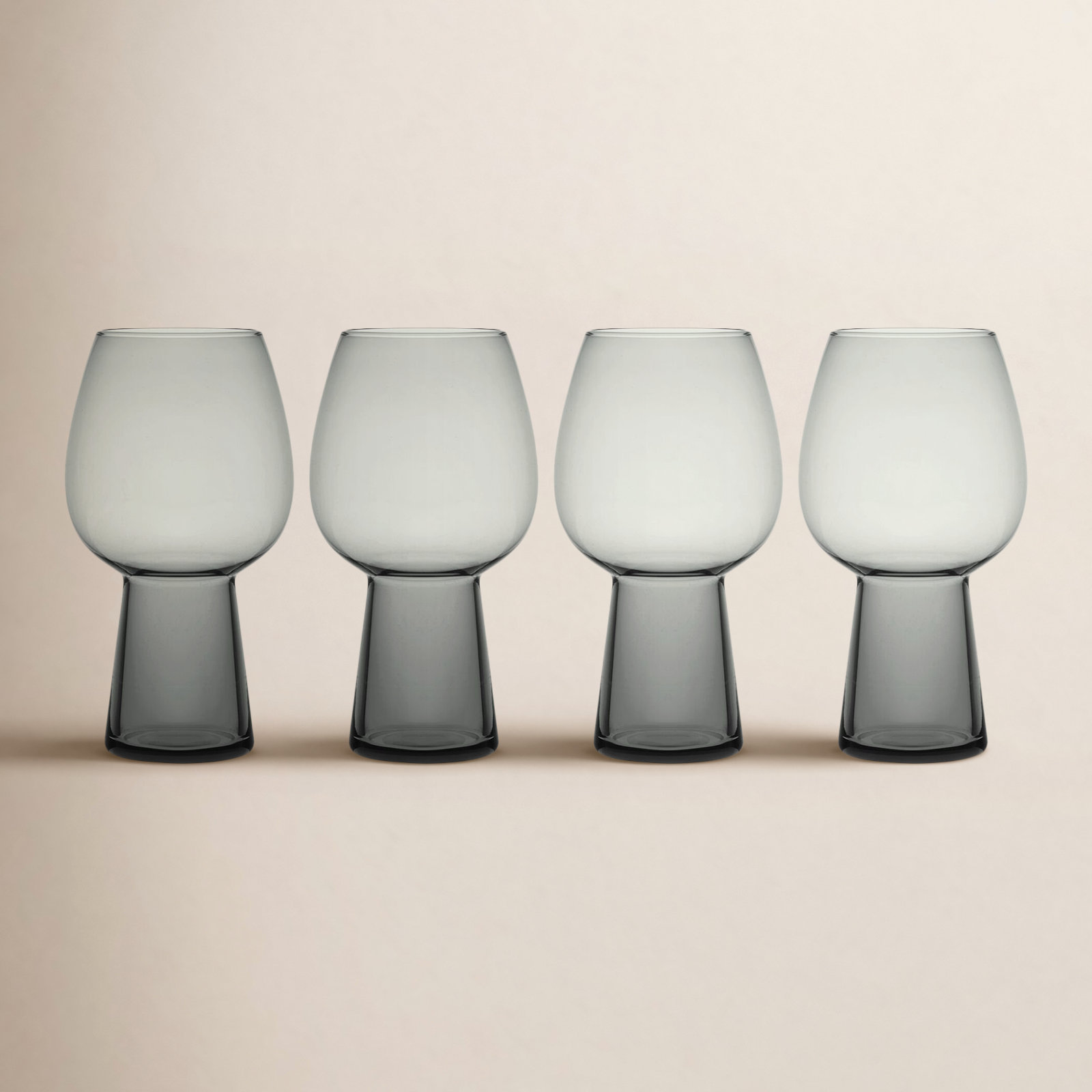 Mikasa 19-Oz Phoebe Beer Goblets, Set Of 4, Blue, Smoke