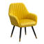 Fauteuil d'appoint contemporain en velours