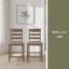 Ensemble de 2 tabourets de comptoir en bois rembourrés Farmhouse