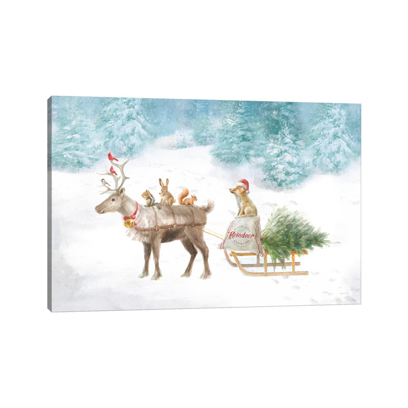 Woodland Celebration I by Danhui Nai - Wrapped Canvas Gallery-Wrapped Canvas Giclée, 20.32 cm H x 30.48 cm W