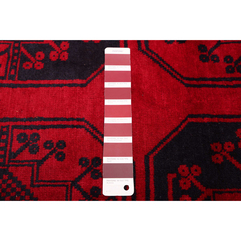 Tapis rouge Teimani 3 pi 2 po x 5 pi 10 po