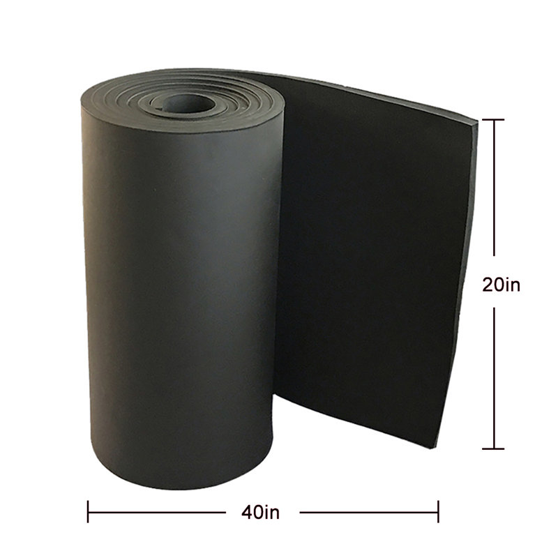 Rubber-Plastic Thermal Insulation Foam Self-Adhesive Wall Panels, 60" H x 40" W x 0.4" D
