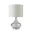 Lampe de table en verre de 24,5 pouces de hauteur «Leann», verre transparent