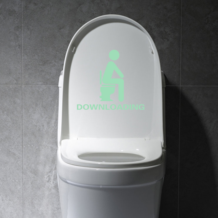 Décalcomanie murale incandescente hygiénique