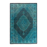 Overyed One-of-a-Kind Rectangle 4'2" X 6'2" Hand Knotted Area Rug