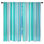 Rideaux de fenêtre à rayures bleues transparentes et obscurcissantes - 2 panneaux