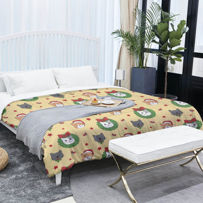 Modern & Contemporary Polyester Baffle Box Stitch Comforter