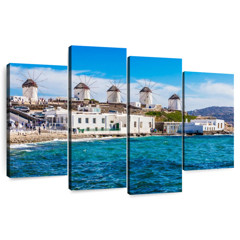 Gillard Mykonos Windmills, H 14 po x l 24 po