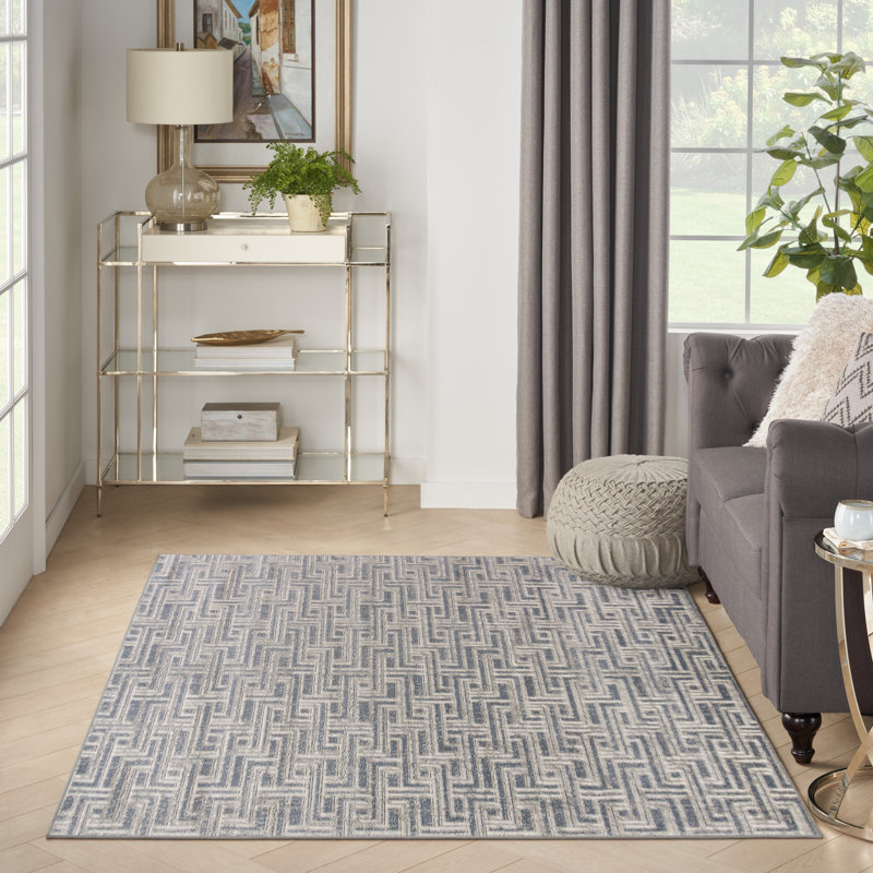 Gatze Geometric Indoor Rug, Rectangle 3'11" x 5'11"