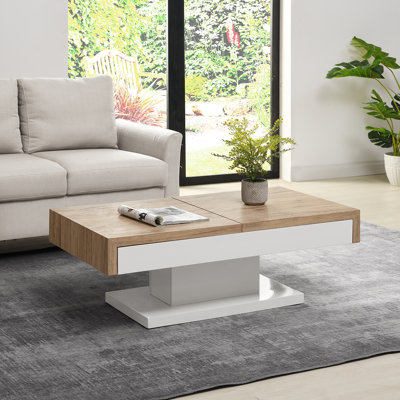Molti Pedestal Coffee Table with Storage